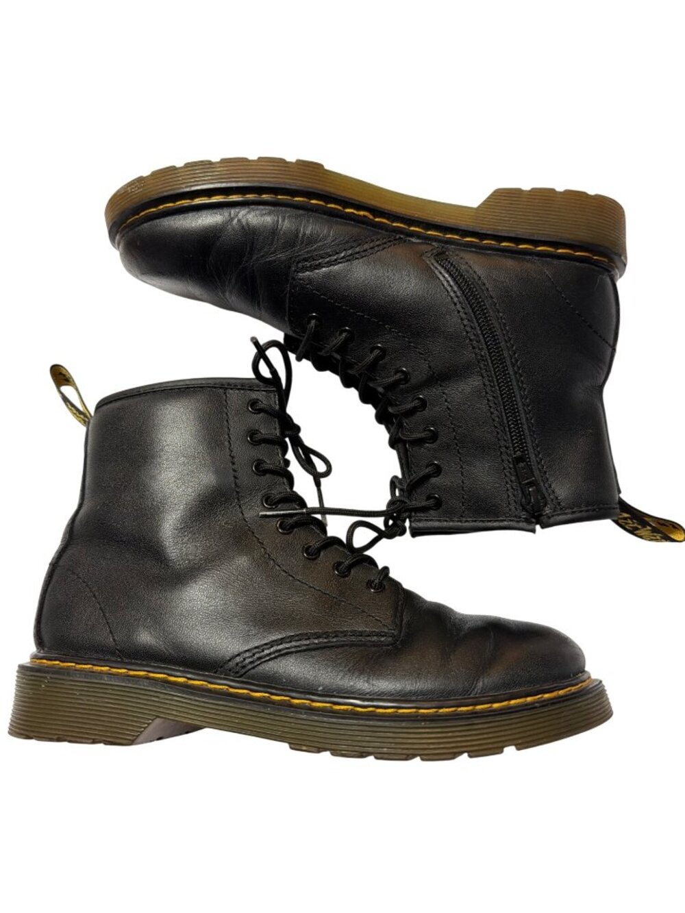 Dr. Martens 1460 J Black Leather Lace-Up Boots Size 36 - Picture 8 of 8